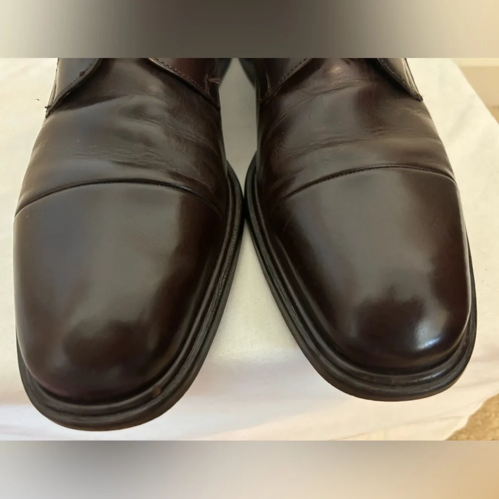 Mezlan Made in Spain Handcrafted Dark Brown Men’s Dress Shoes 9.5 M or 9-1/2 M - Picture 5 of 15